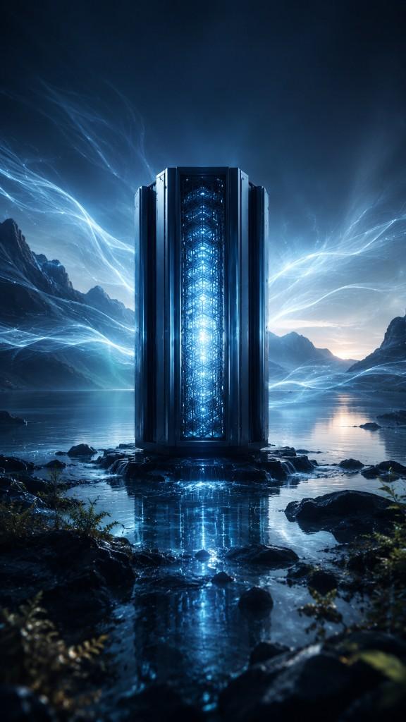 Local & Private AI monolith background